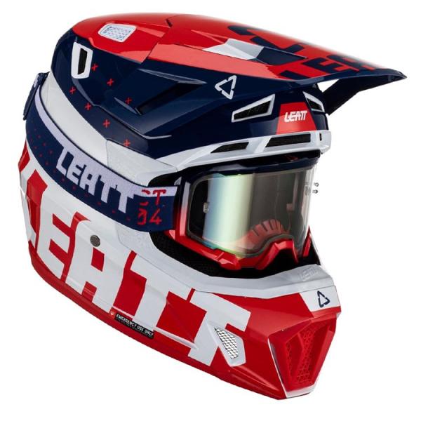 Leatt Leatt Moto 7.5 V23 Royal Helmet Includes 4.5 Goggles